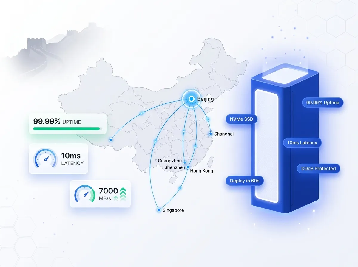 China VPS Hosting — NVMe Servers in Beijing by NeteronHost