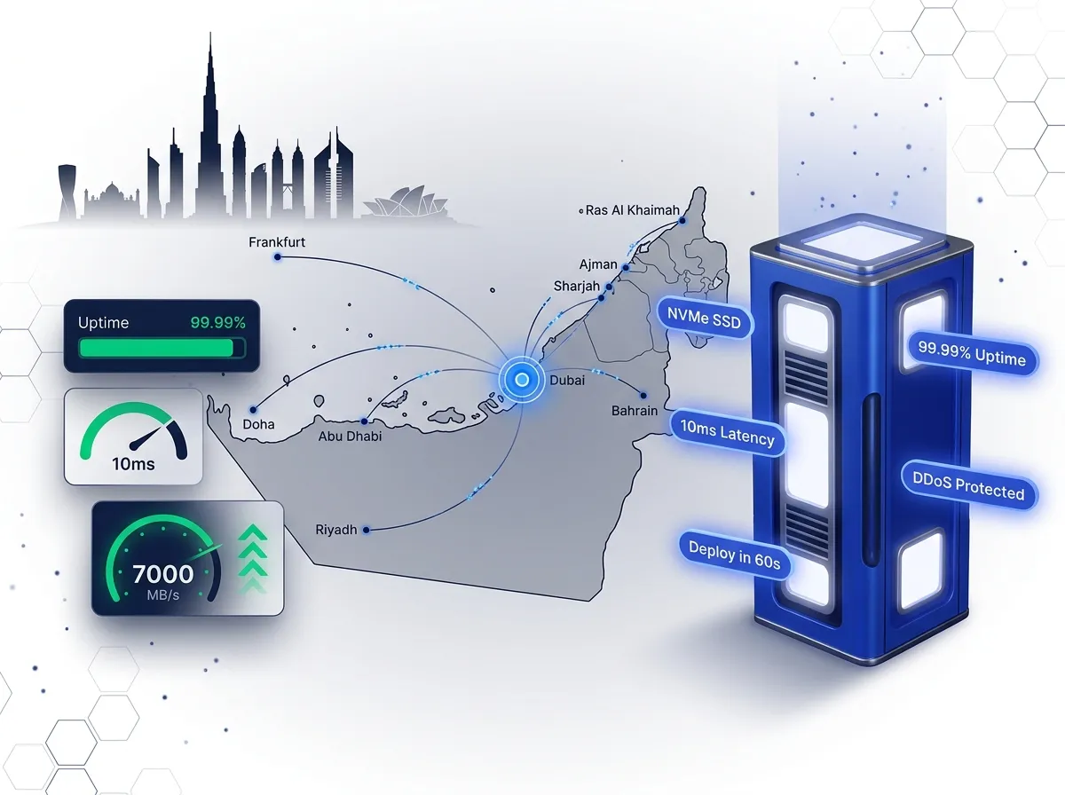 VPS Hosting in UAE: NVMe Servers, Instant Deploy Second