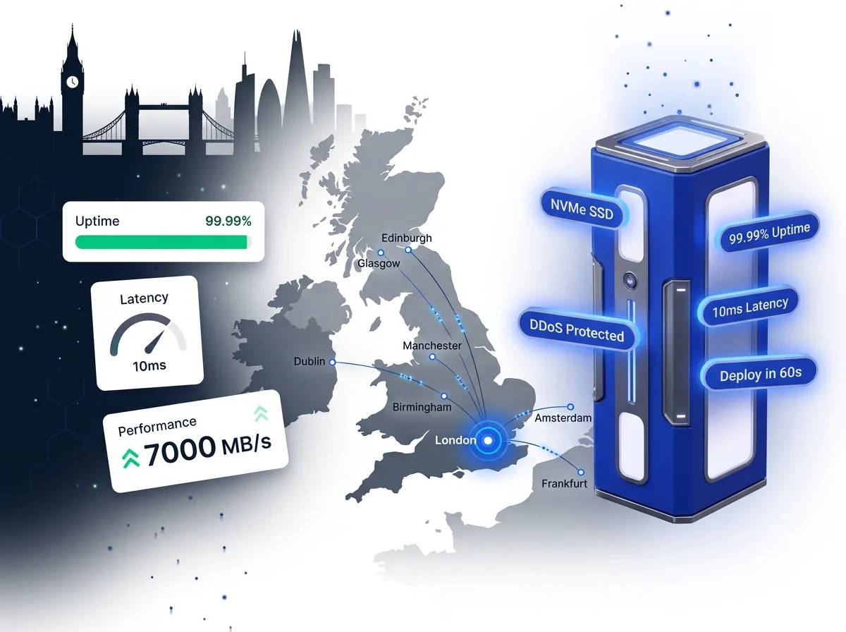 VPS Hosting in the UK: NVMe Servers, Instant Deploy