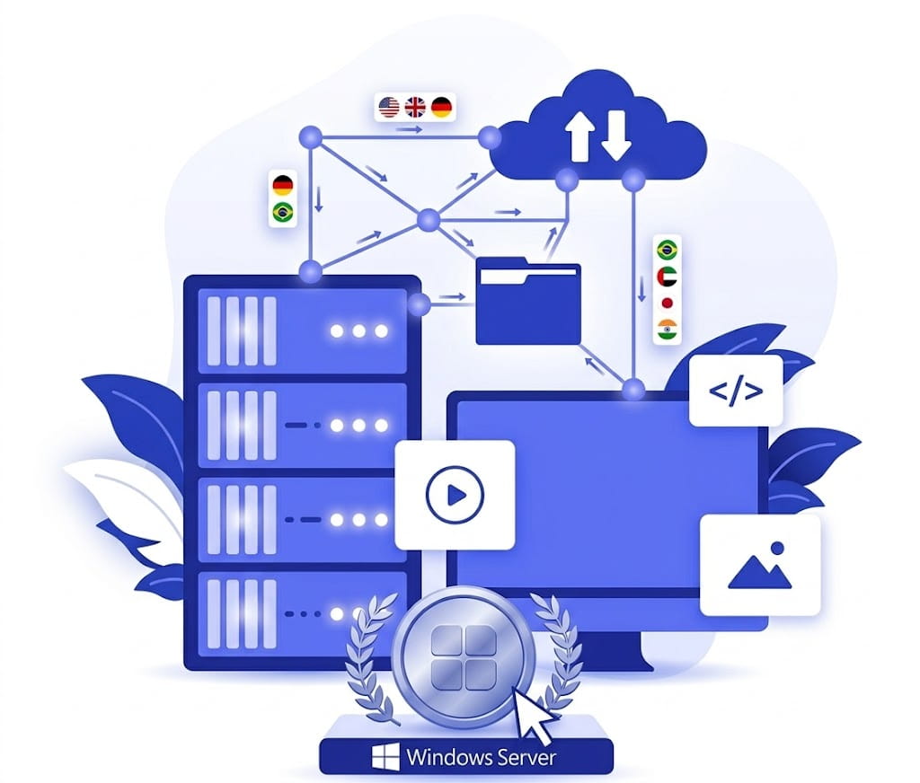 Neteronhost Windows VPS hosting — high-performance scalable server with NVMe SSD, DDR5 RAM, RDP access, and 99.99% uptime guarantee