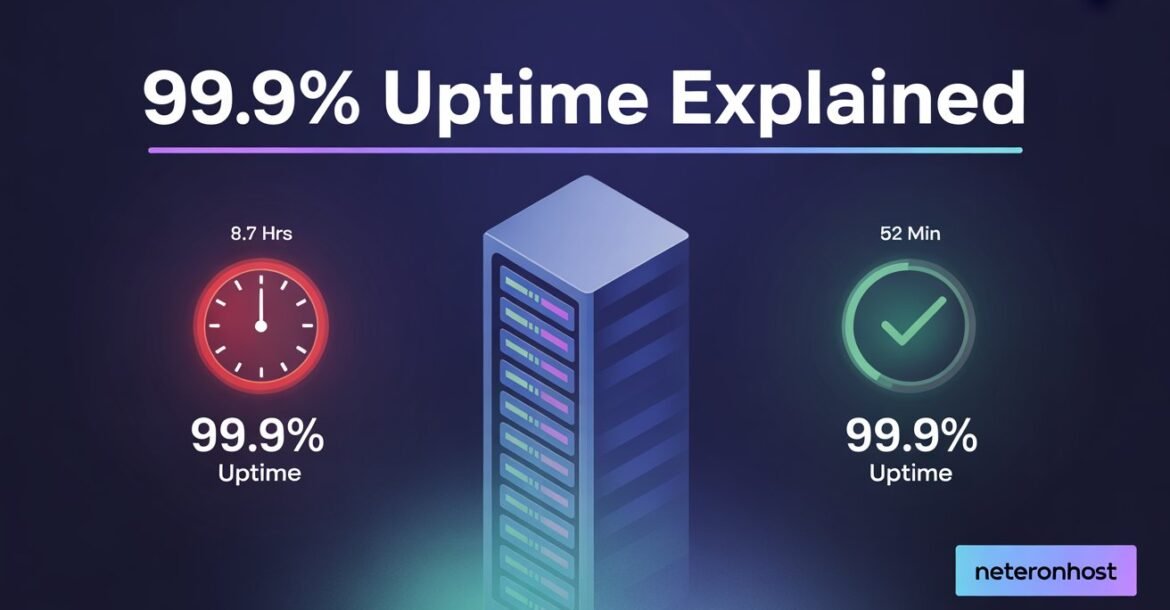 99.9% vs 99.99% uptime guarantee explained — Neteronhost web hosting