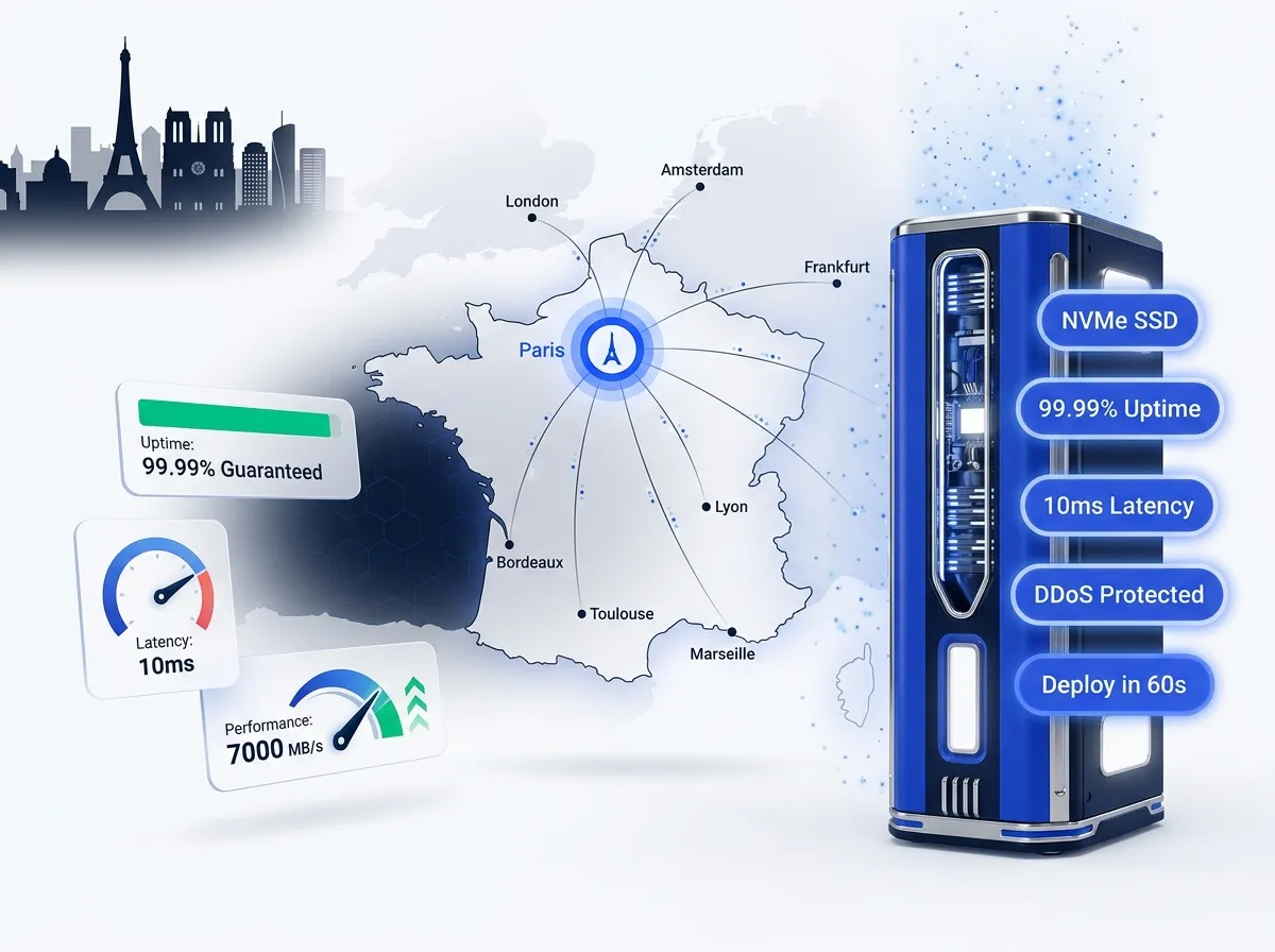 VPS Hosting in France: NVMe Servers in Paris, Instant Deploy
