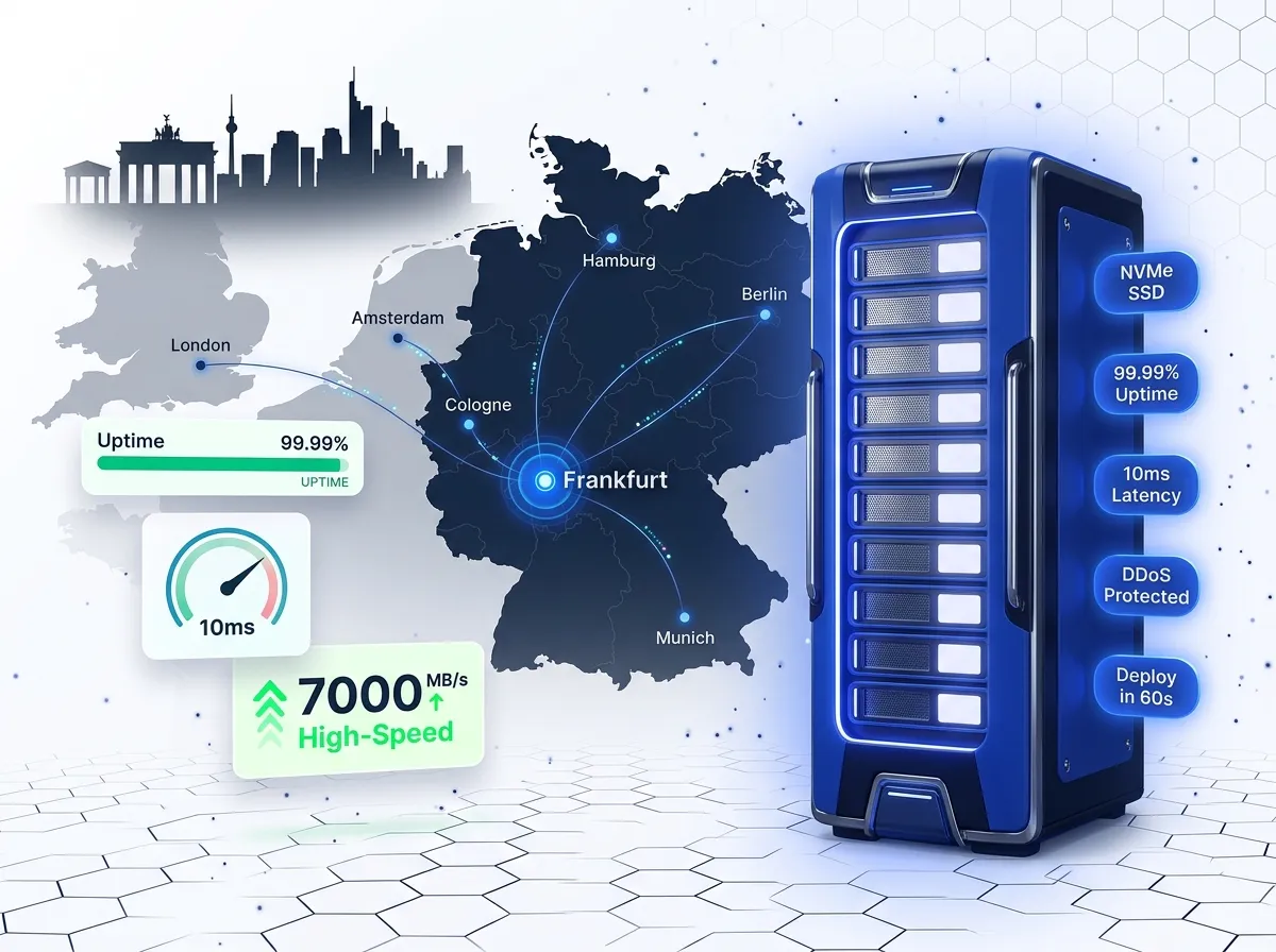 VPS Hosting in Germany: NVMe Servers in Frankfurt, Instant Deploy