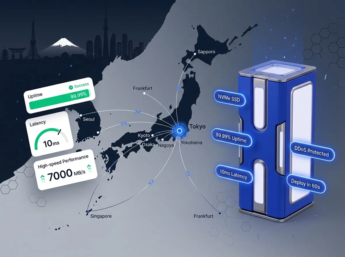 VPS Hosting in Japan: NVMe Servers, Instant Deploy Second