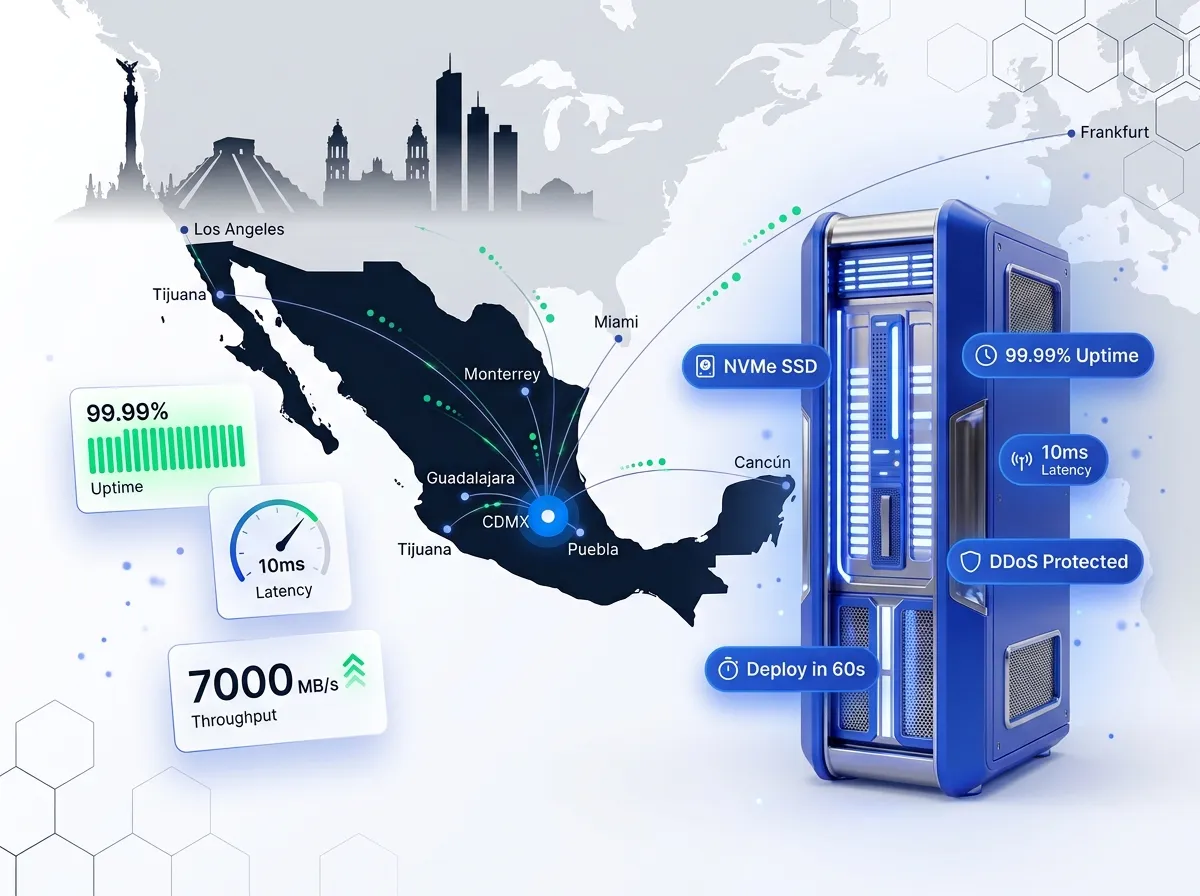 VPS Hosting in Mexico: NVMe Servers, Instant Deploy Second