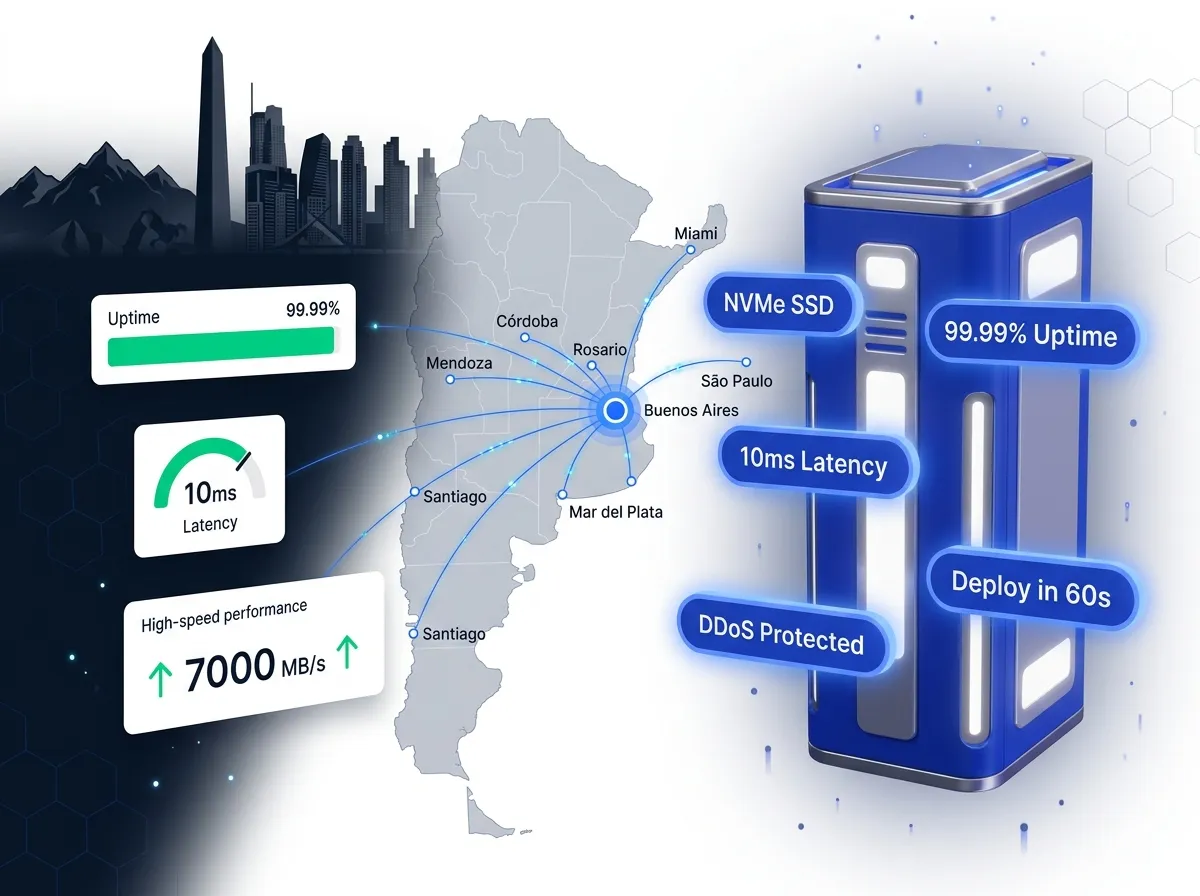 VPS Hosting in Argentina: NVMe Servers, Instant Deploy