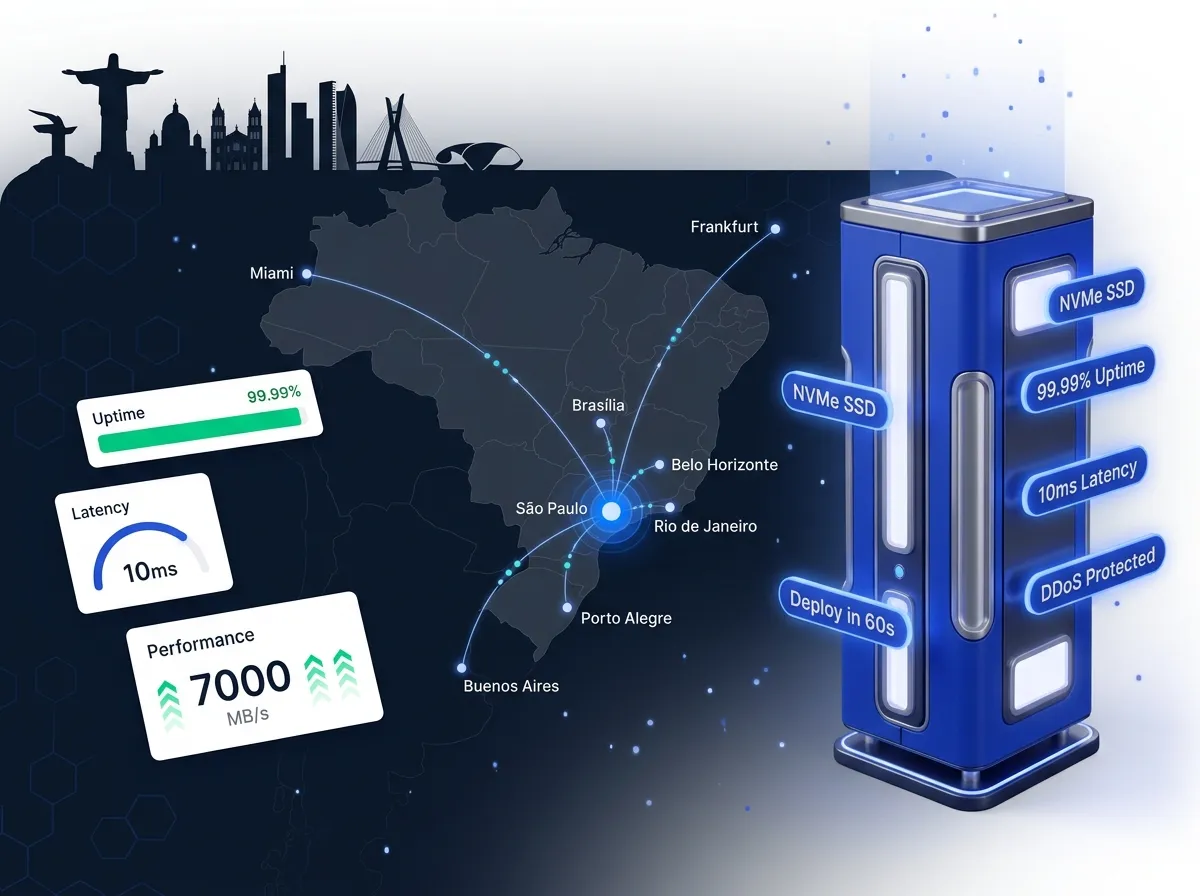 VPS Hosting in Brazil: NVMe Servers, Instant Deploy Second