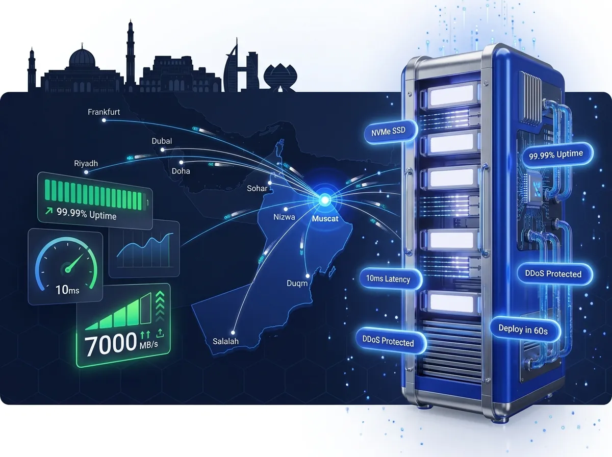 VPS Hosting in Oman: NVMe Servers, Instant Deploy