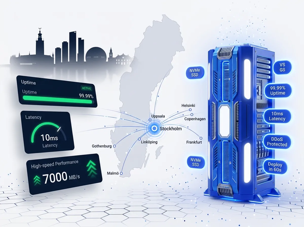 Sweden VPS Hosting: NVMe Servers in Stockholm | NeteronHost