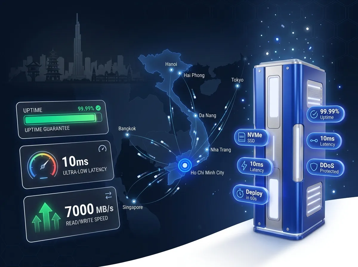 Vietnam VPS Hosting: NVMe Servers in Ho Chi Minh City | NeteronHost
