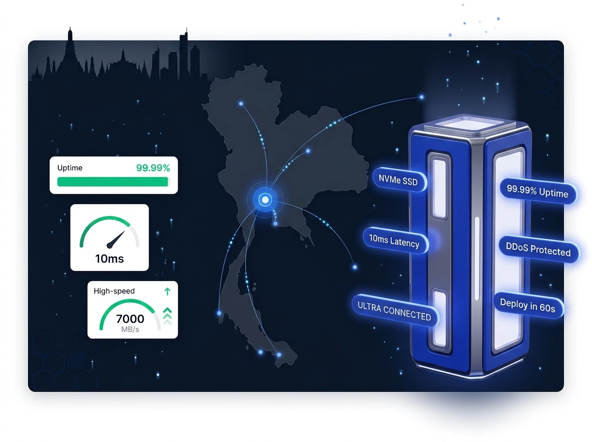 Thailand VPS Hosting: NVMe Servers in Bangkok | NeteronHost